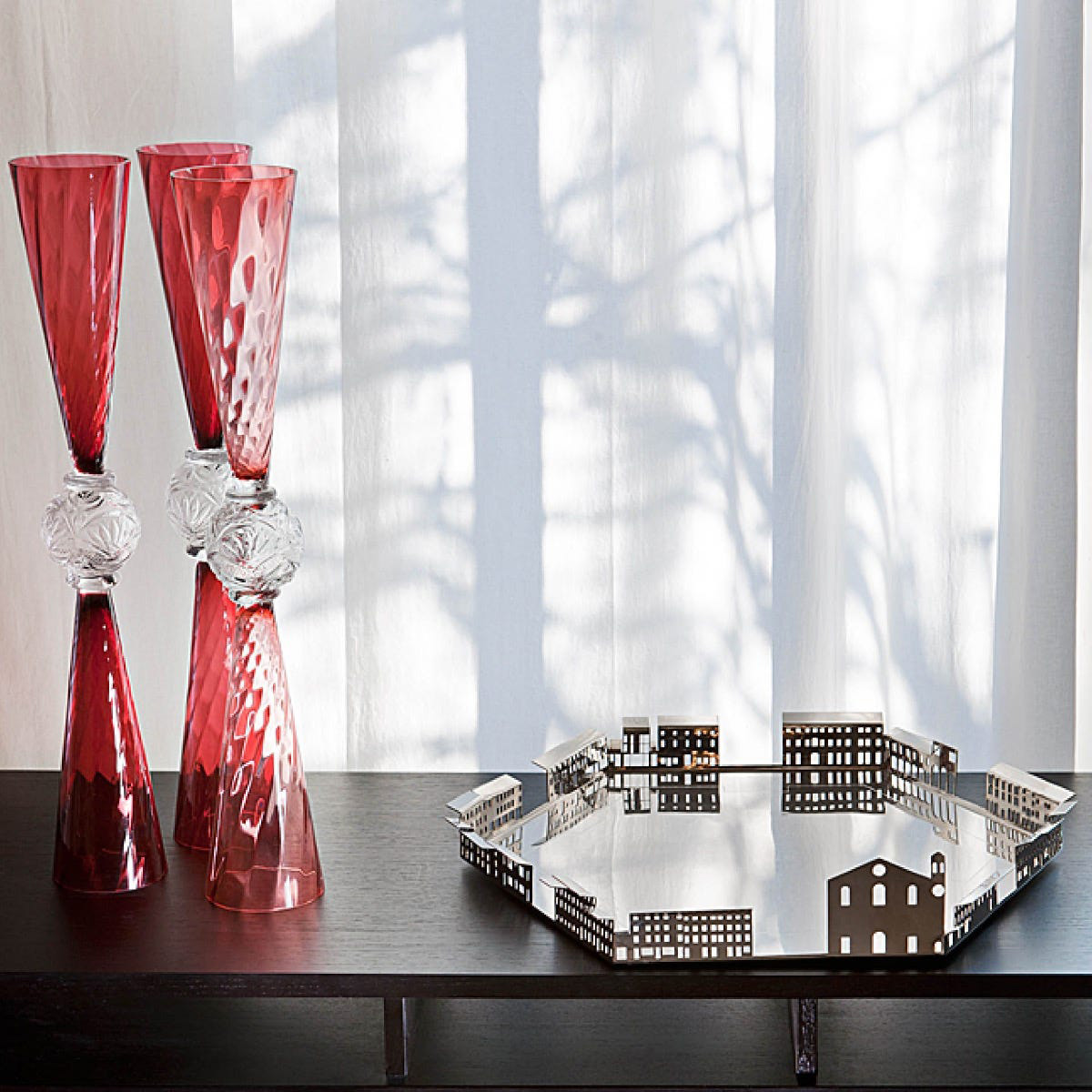 Driade - Perigot Vase in Transparent/Red