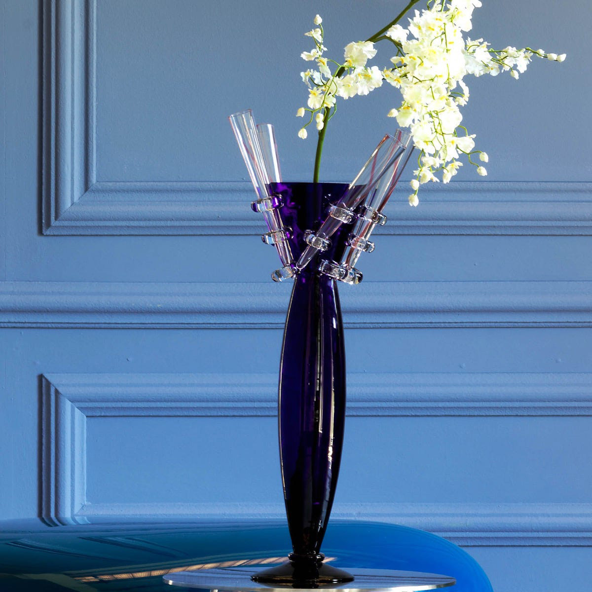 Driade - Amarillide Vase in Transparent/Blue