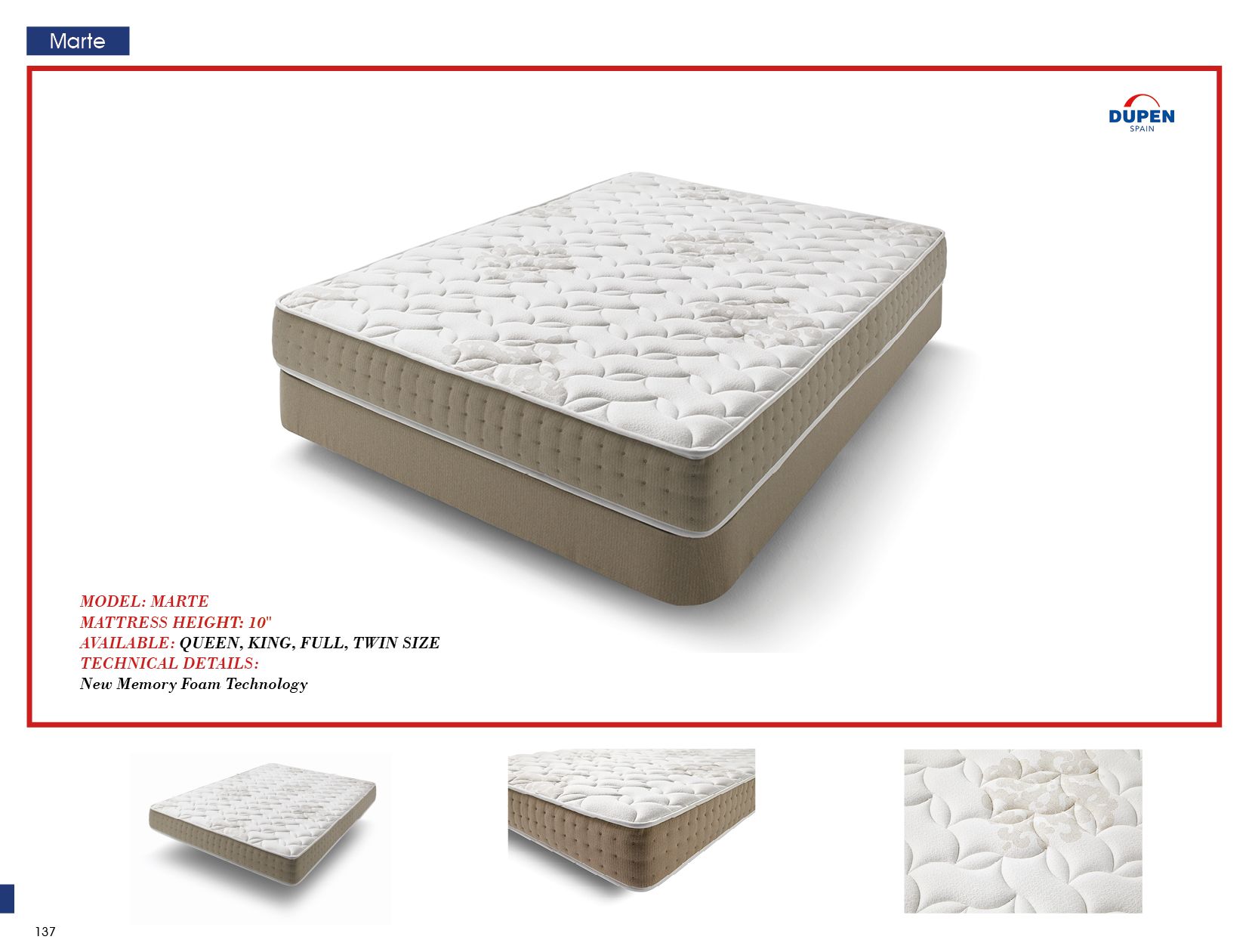 Dupen Marte Queen Size Mattress