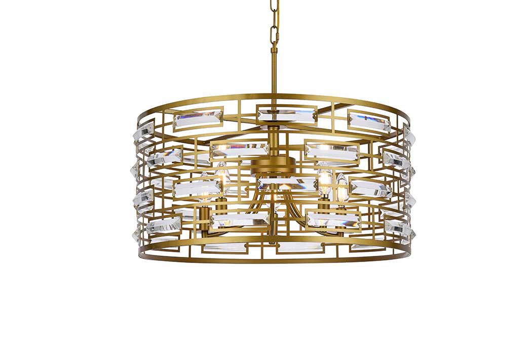 Elegant Pendant Light - Brass, L 24" (1108D24BR)