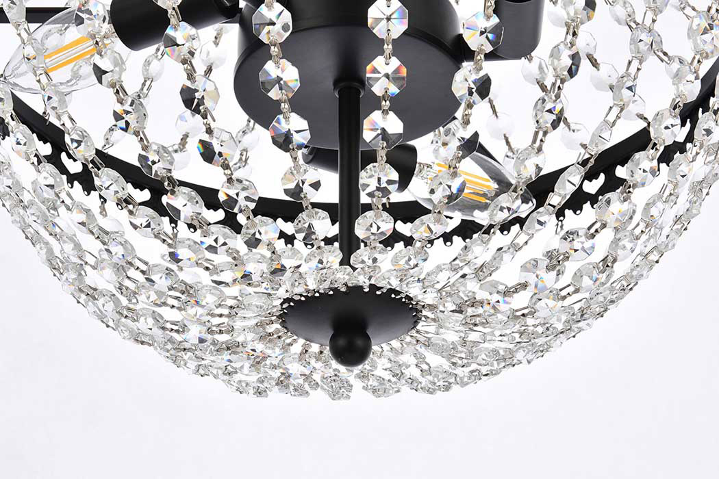 Elegant Pendant Light - Black, L 14" (1113D14BK)