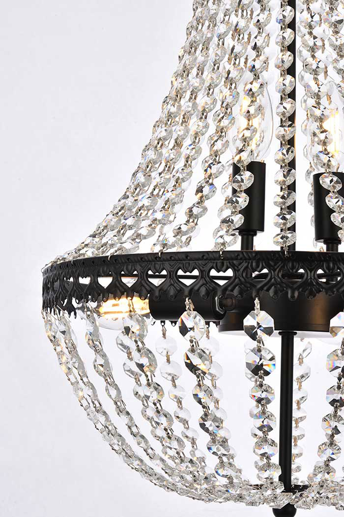 Elegant Pendant Light - Black, L 14" (1113D14BK)