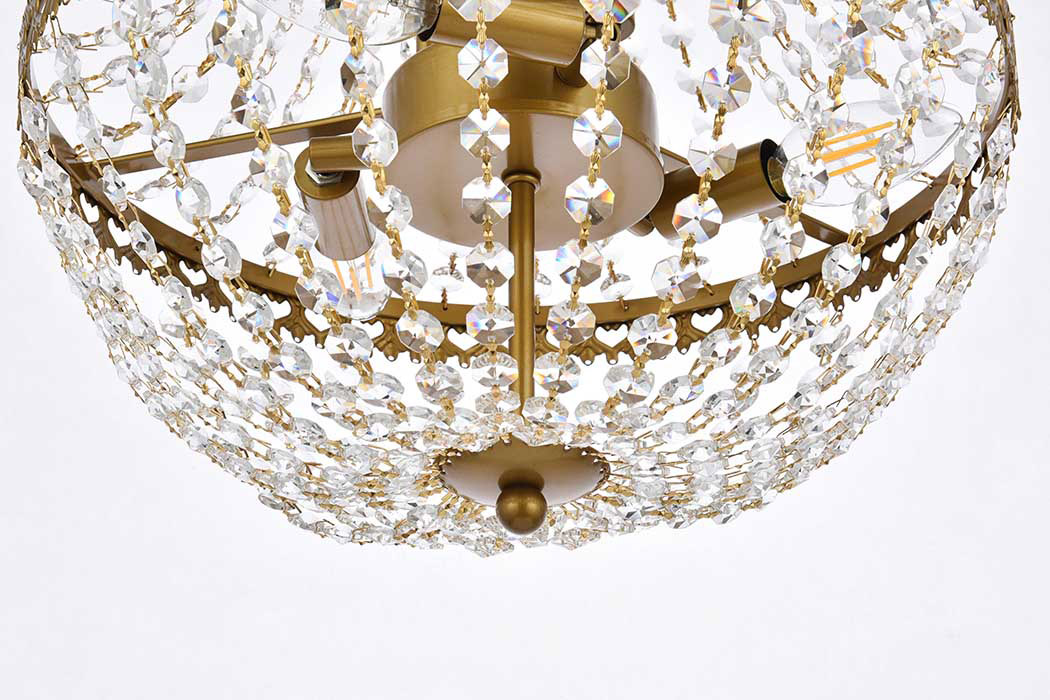 Elegant Pendant Light - Brass, L 14" (1113D14BR)