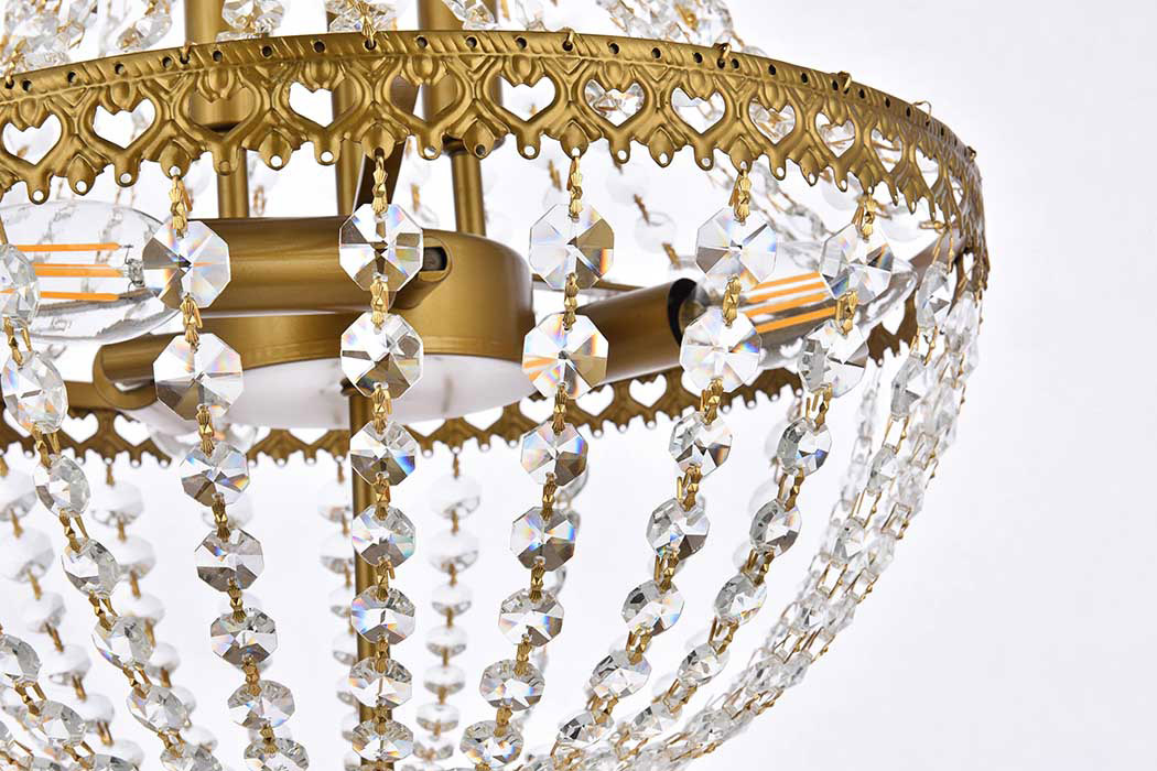 Elegant Pendant Light - Brass, L 14" (1113D14BR)