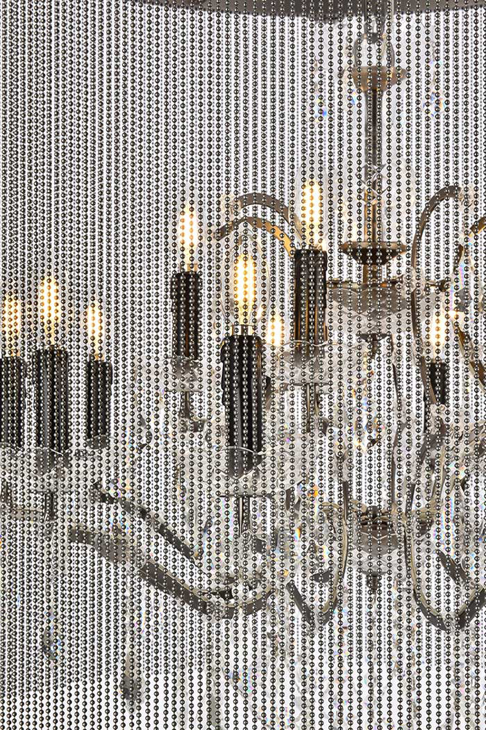 Elegant Vaille Crystal 15 Light Chandelier - Matte Black, L 36" (1131D36MB-RC)