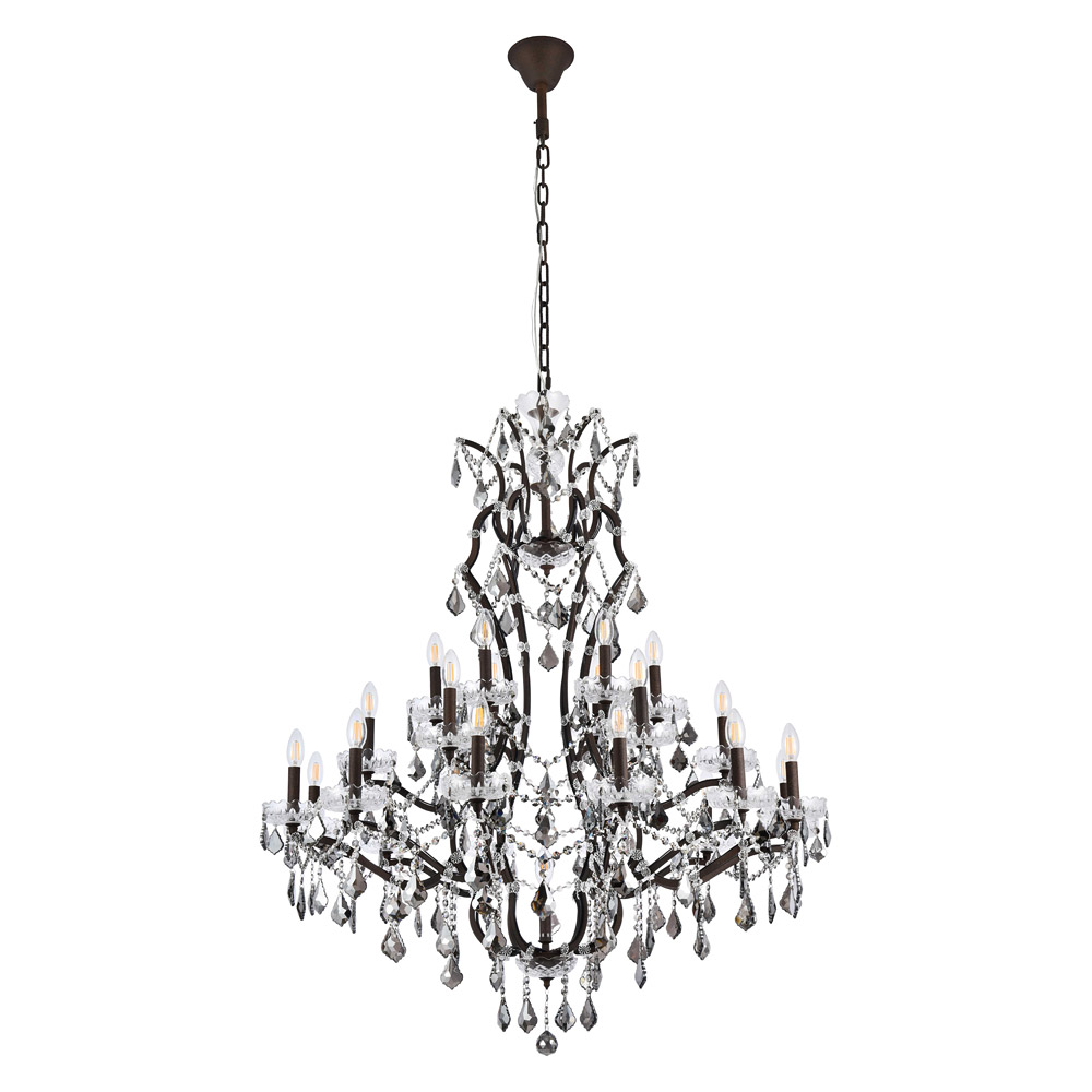 Elegant Urban Classic Elena Collection Pendant Lamp - Rustic Intent/Silver, L 41" (1138G41RI-SS-RC)