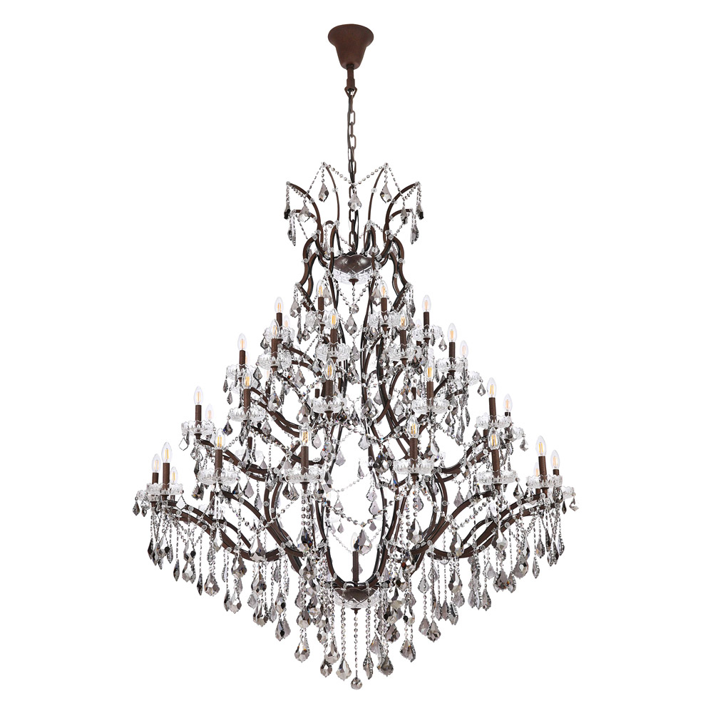 Elegant Urban Classic Elena Collection Pendant Lamp - Rustic Intent/Silver, L 60" (1138G60RI-SS-RC)