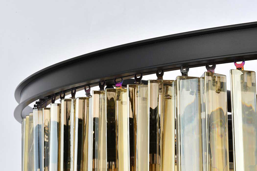 Elegant Urban Classic Sydney Collection Pendant Lamp - Matte Black/Gold, L 44" (1201D44MB-GT-RC)