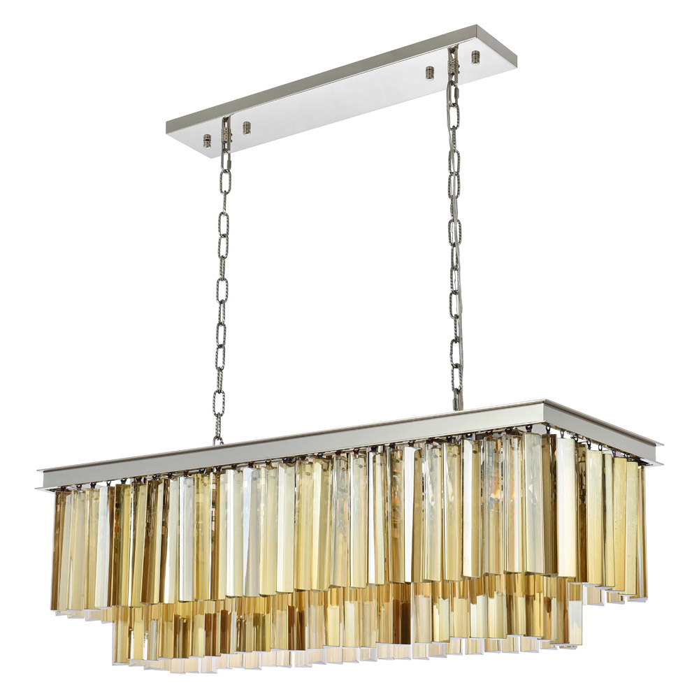 Elegant Sydney Pendant - Polished Nickel/Gold, L 40" (1202D40PN-GT-RC)