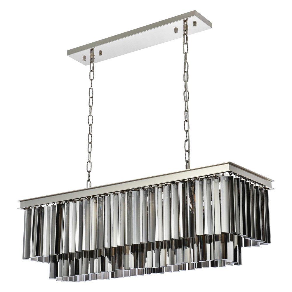 Elegant Sydney Pendant - Polished Nickel/Silver, L 40" (1202D40PN-SS-RC)