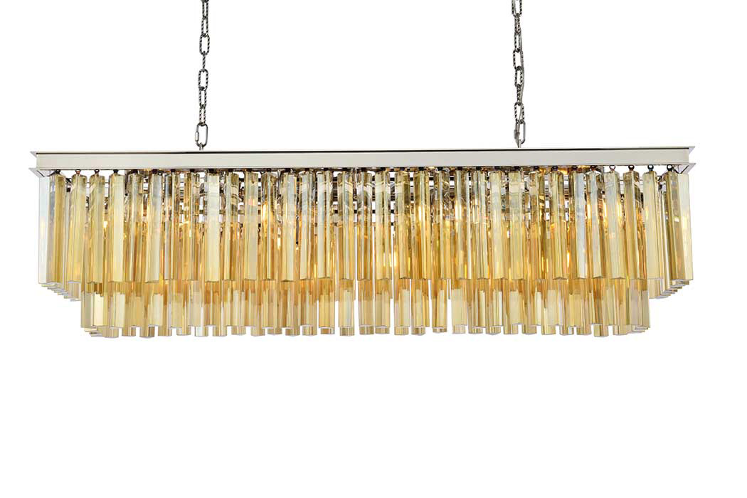 Elegant Sydney Pendant - Polished Nickel/Gold, L 50" (1202D50PN-GT-RC)