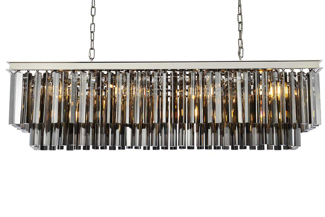 Elegant Sydney Pendant - Polished Nickel/Silver, L 50" (1202D50PN-SS-RC)