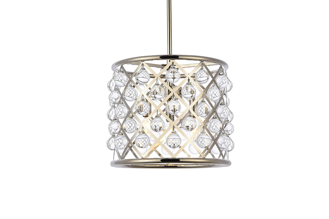 Elegant Urban Classic Madison Collection Pendant Lamp - Polished Nickel, L 14" (1204D14PN-RC)