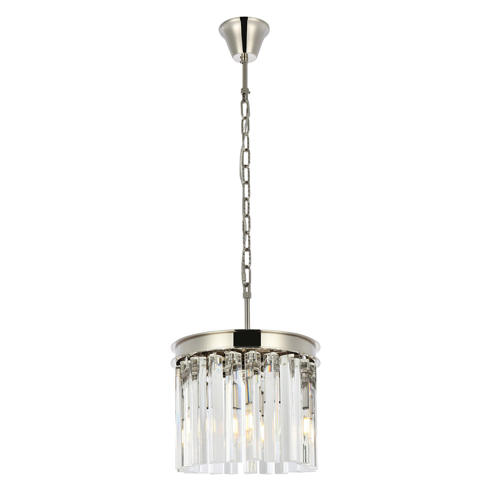 Elegant - Crystal Prism 6 Light Round Chandelier