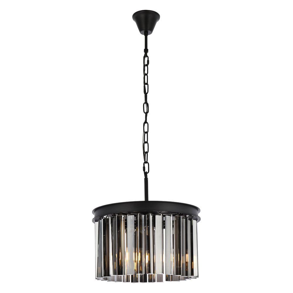 Elegant - Crystal Prism 6 Light Round Chandelier