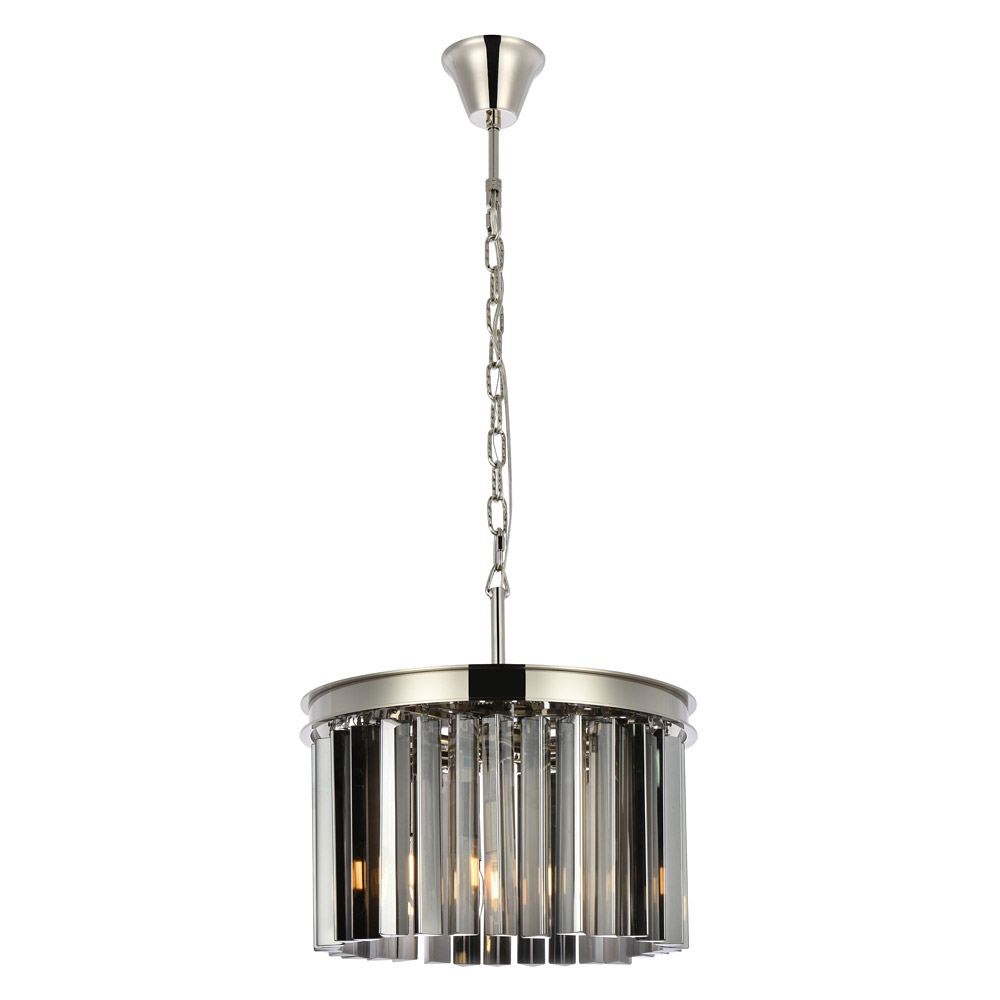 Elegant - Crystal Prism 6 Light Round Chandelier