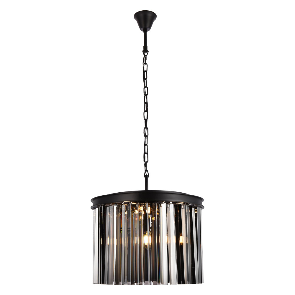 Elegant - Crystal Prism 6 Light Round Chandelier