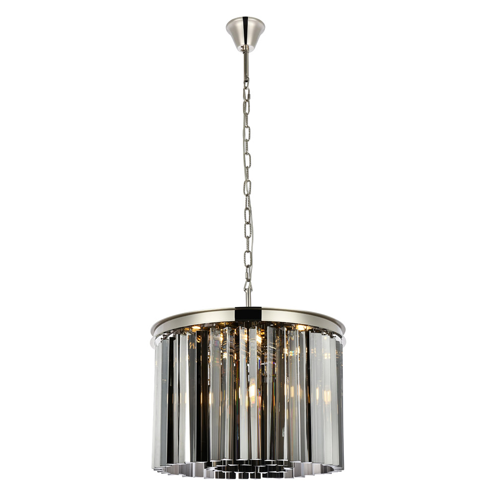 Elegant - Crystal Prism 6 Light Round Chandelier