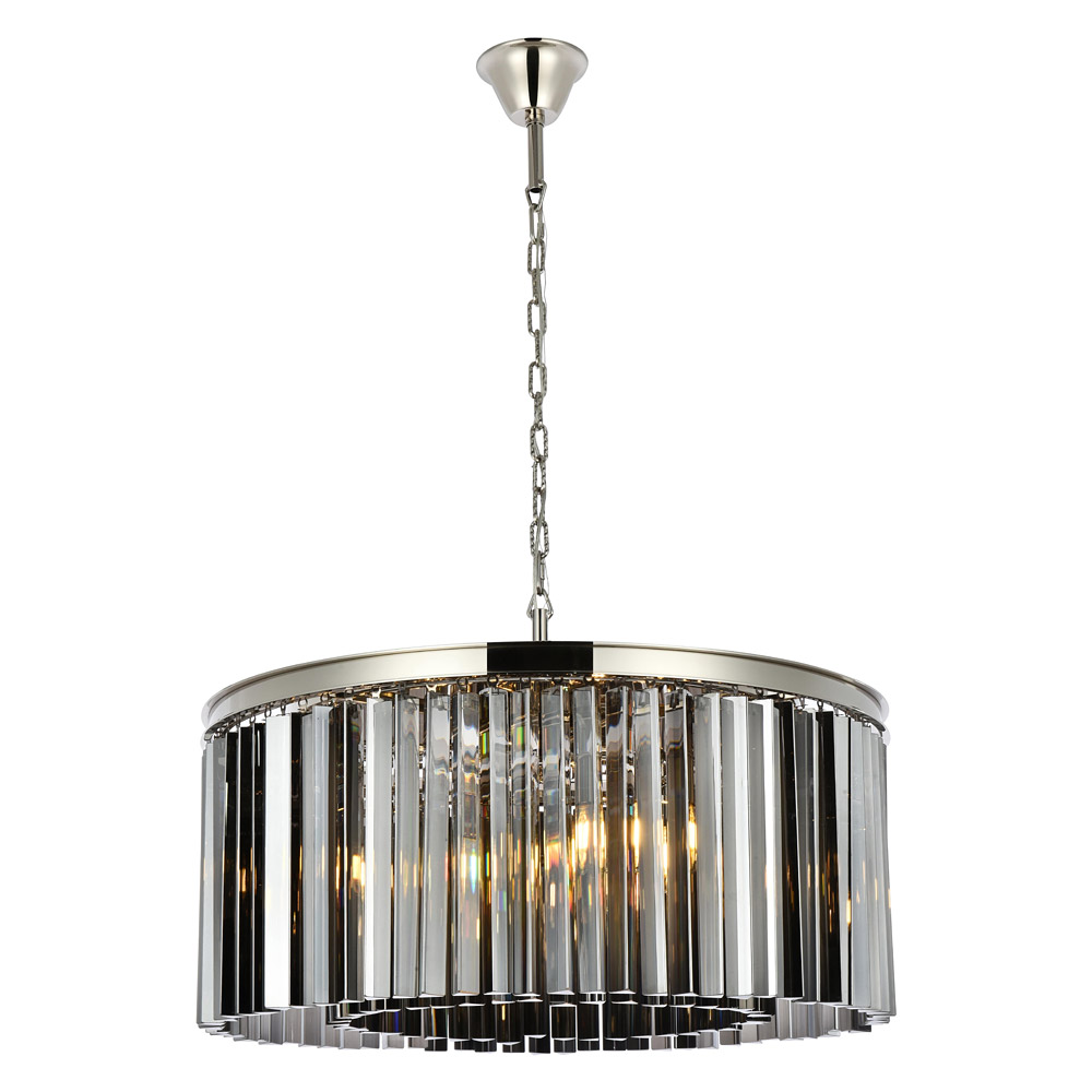 Elegant - Crystal Prism 6 Light Round Chandelier