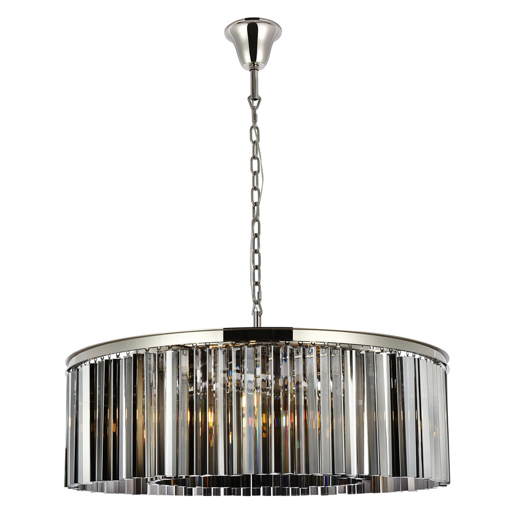 Elegant - Crystal Prism 6 Light Round Chandelier