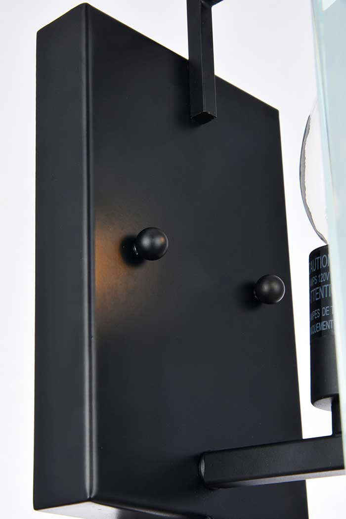 Elegant Urban Classic Monaco Collection Wall Sconce - Flat Black (1212W6FB)