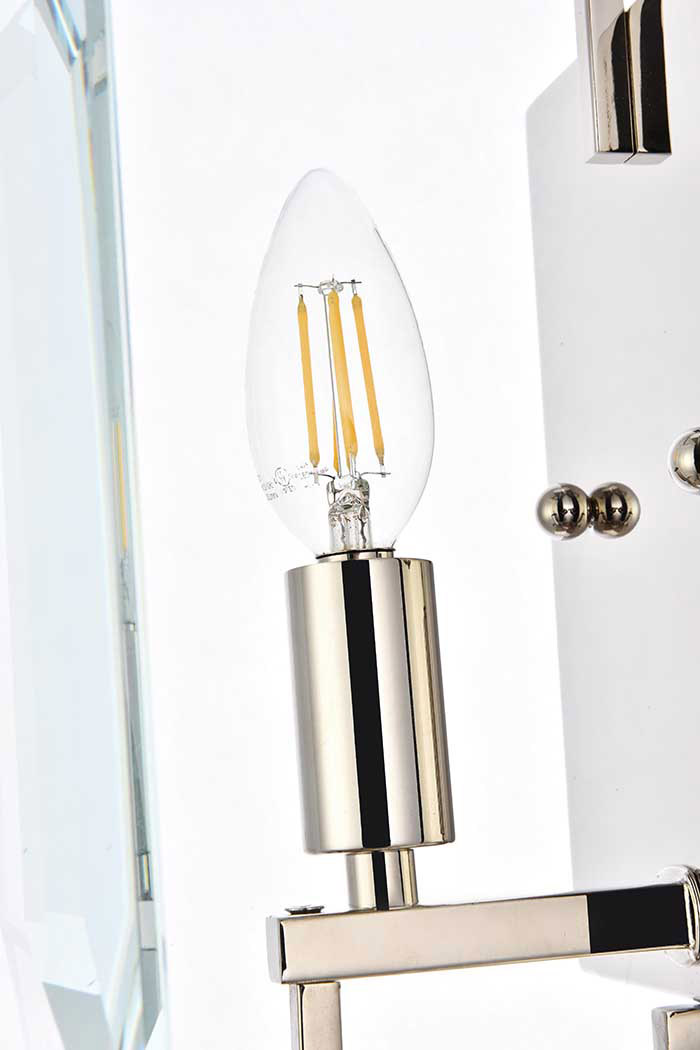 Elegant Urban Classic Monaco Collection Wall Sconce - Polished Nickel (1212W6PN)