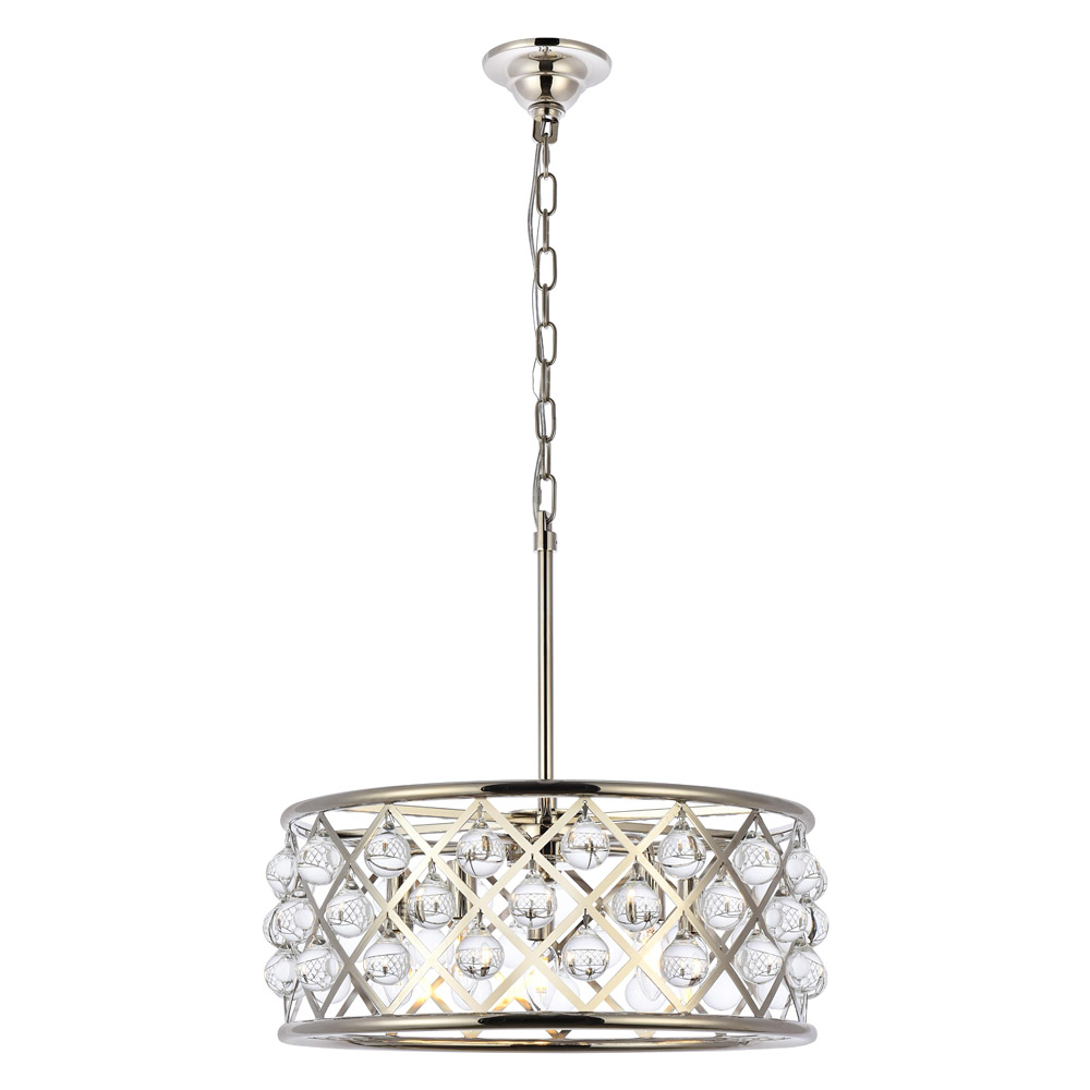 Elegant - Crystal Grid Hoop 3 Light Chandelier (PNT-1213D)