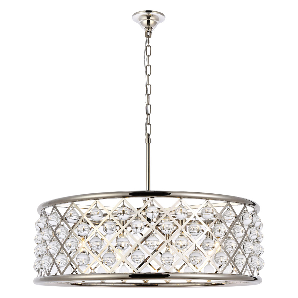 Elegant - Crystal Grid Hoop 3 Light Chandelier (PNT-1213D)