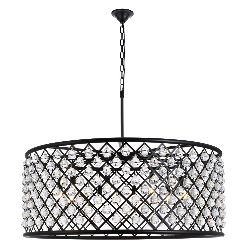 Elegant - Crystal Grid Hoop 3 Light Chandelier (PNT-1213D)