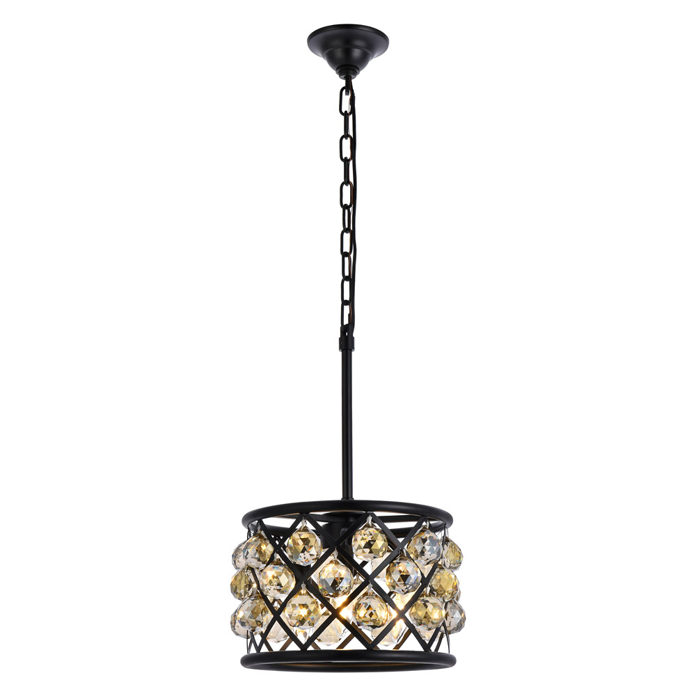 Elegant - Crystal Grid Hoop 3 Light Chandelier (PNT-1214D)