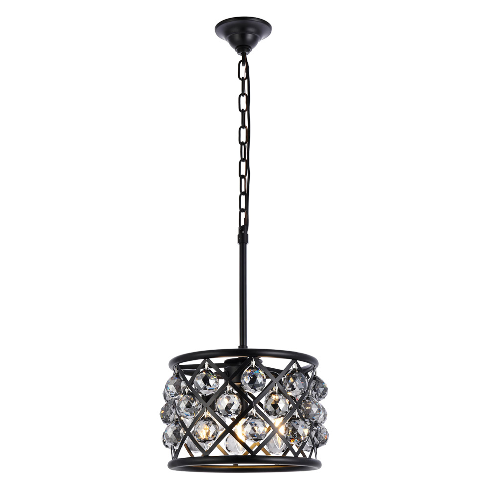 Elegant - Crystal Grid Hoop 3 Light Chandelier (PNT-1214D)