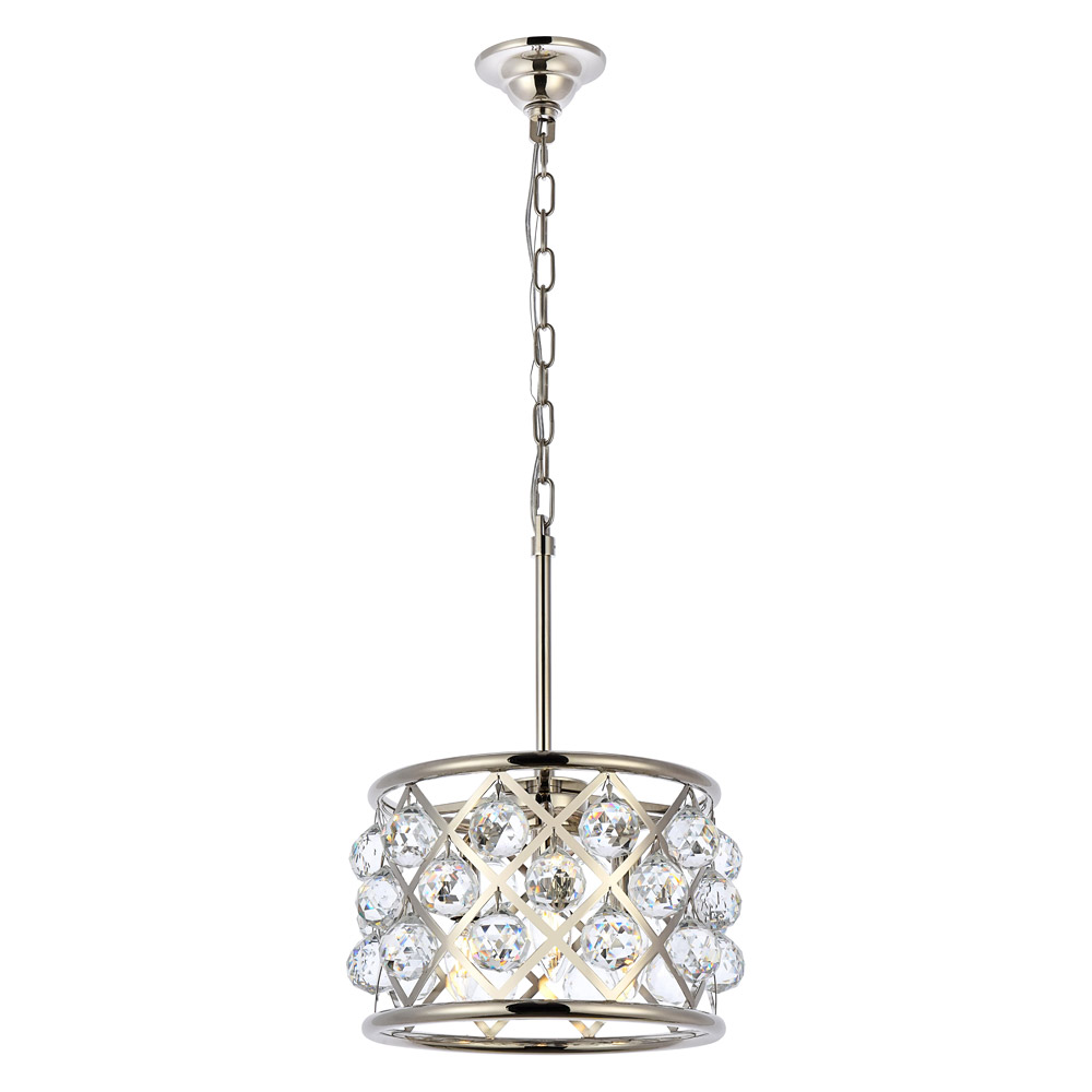 Elegant - Crystal Grid Hoop 3 Light Chandelier (PNT-1214D)