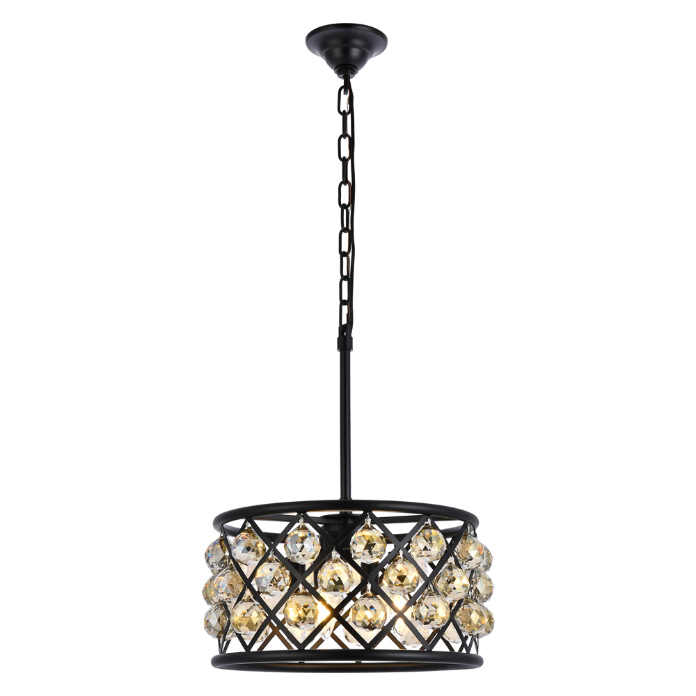 Elegant - Crystal Grid Hoop 3 Light Chandelier (PNT-1214D)