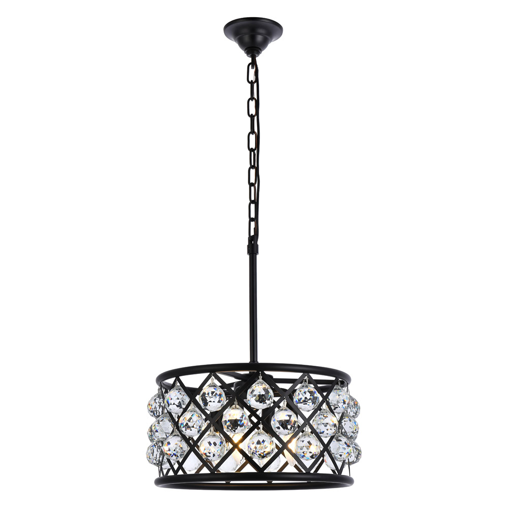 Elegant - Crystal Grid Hoop 3 Light Chandelier (PNT-1214D)