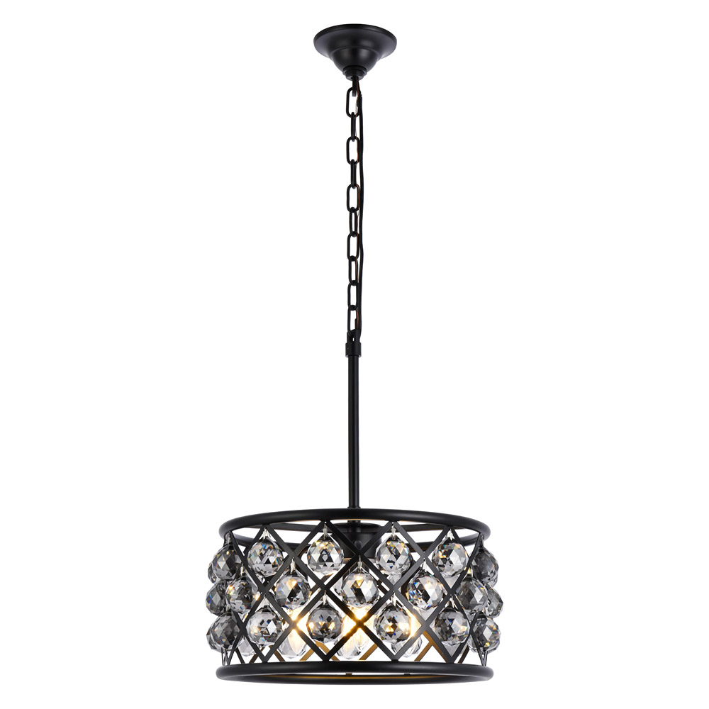 Elegant - Crystal Grid Hoop 3 Light Chandelier (PNT-1214D)