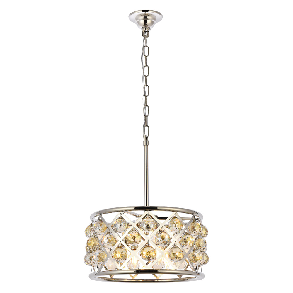 Elegant - Crystal Grid Hoop 3 Light Chandelier (PNT-1214D)