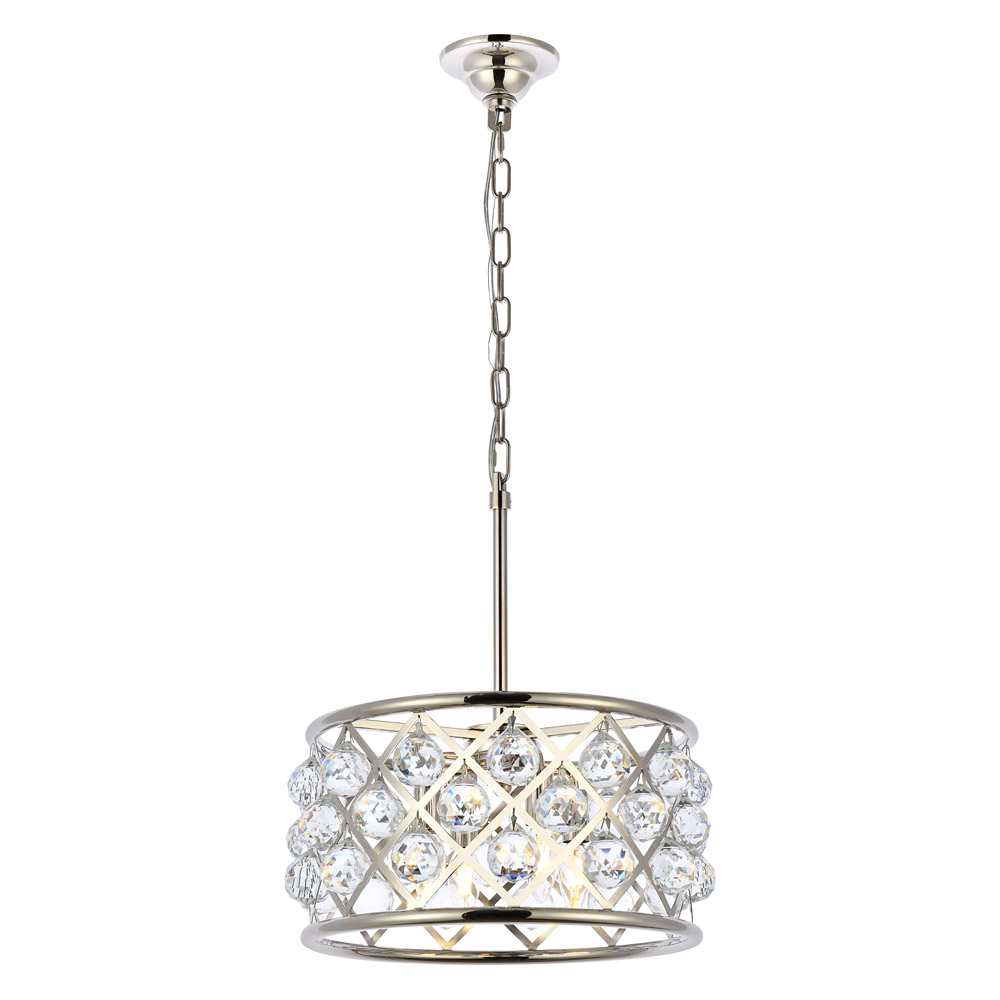 Elegant - Crystal Grid Hoop 3 Light Chandelier (PNT-1214D)