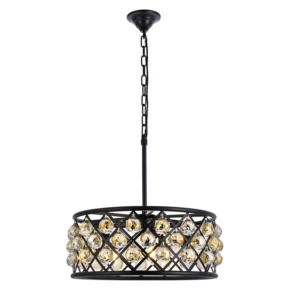 Elegant - Crystal Grid Hoop 3 Light Chandelier (PNT-1214D)