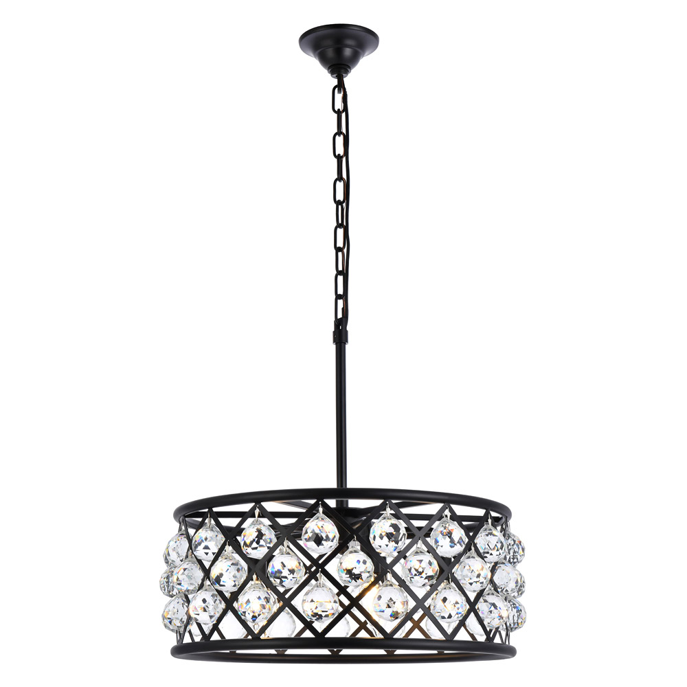 Elegant - Crystal Grid Hoop 3 Light Chandelier (PNT-1214D)