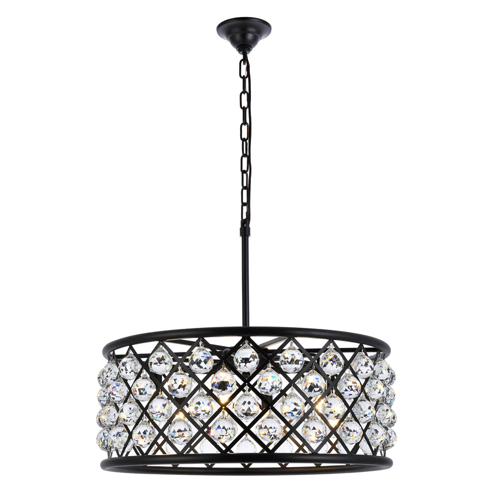 Elegant - Crystal Grid Hoop 3 Light Chandelier (PNT-1214D)