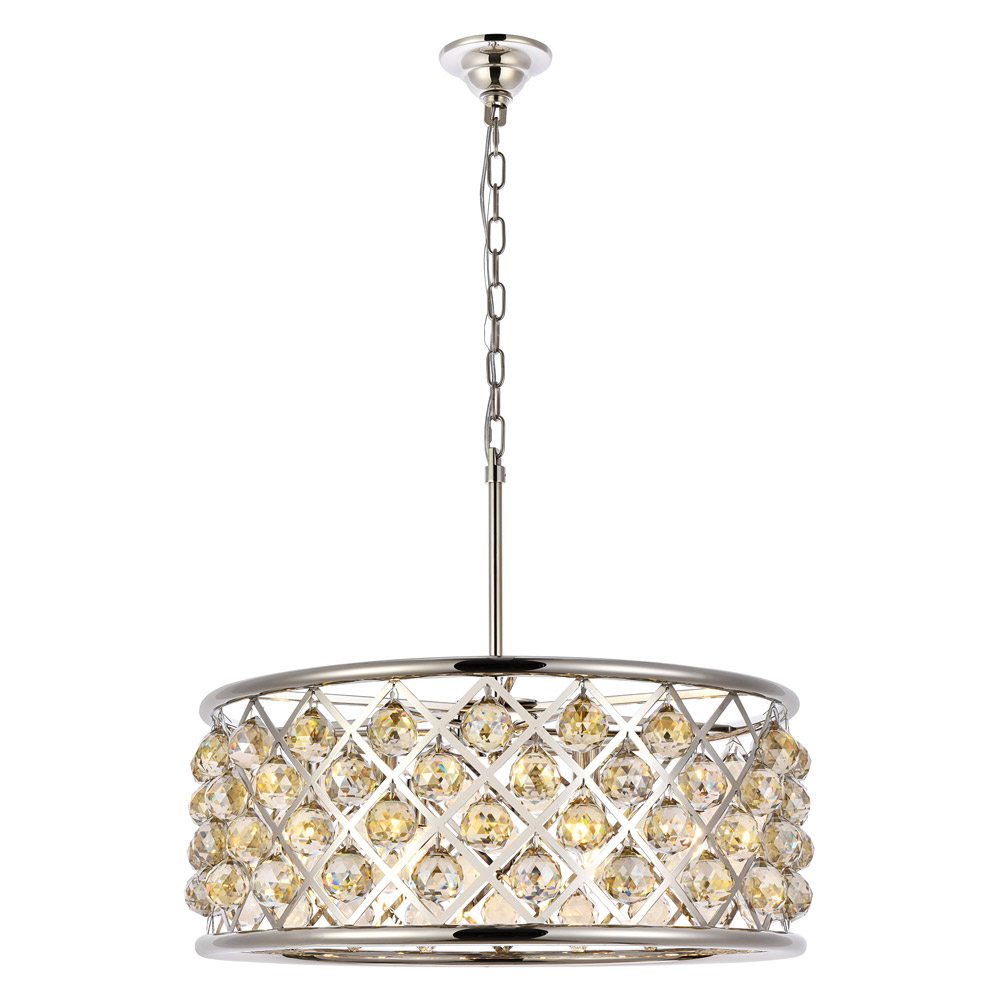 Elegant - Crystal Grid Hoop 3 Light Chandelier (PNT-1214D)