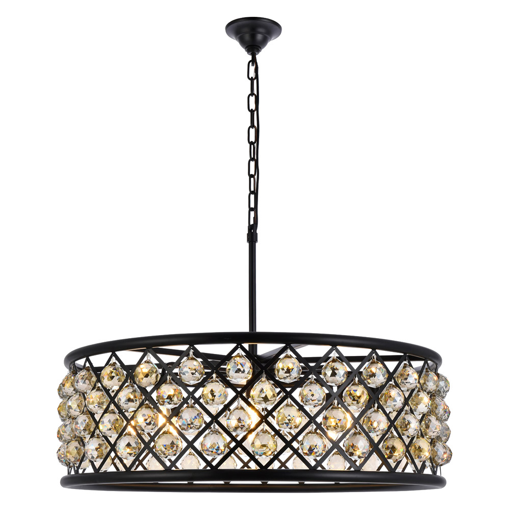 Elegant - Crystal Grid Hoop 3 Light Chandelier (PNT-1214D)