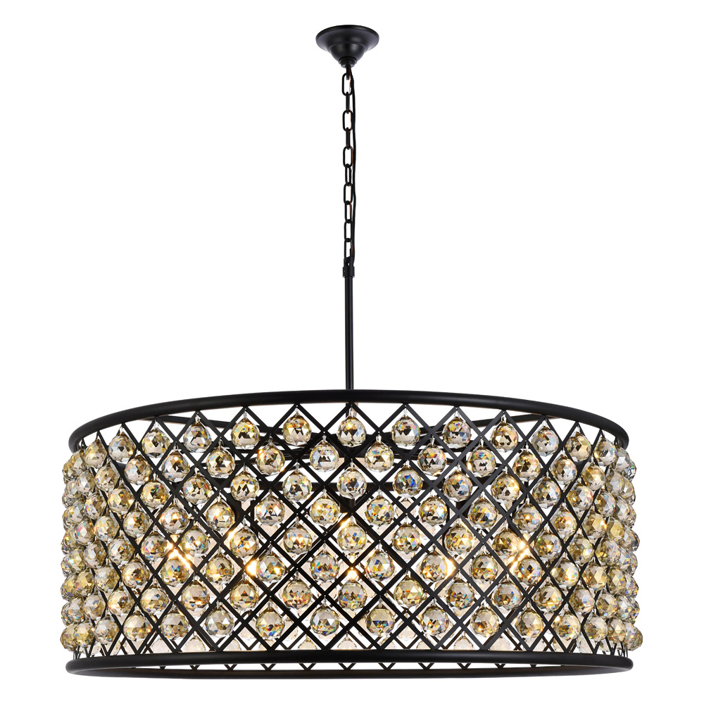 Elegant - Crystal Grid Hoop 3 Light Chandelier (PNT-1214D)