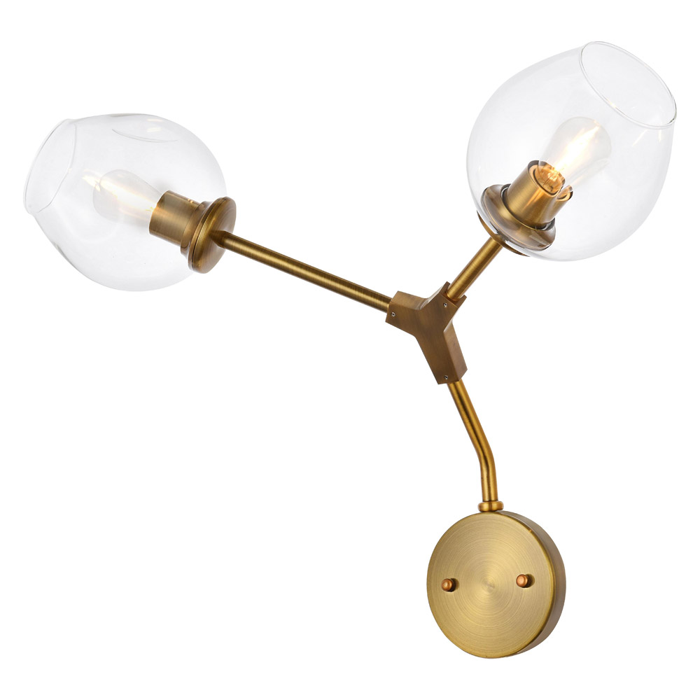 Elegant Urban Classic Cavoli 2 Light - Brass (1712W26BR)