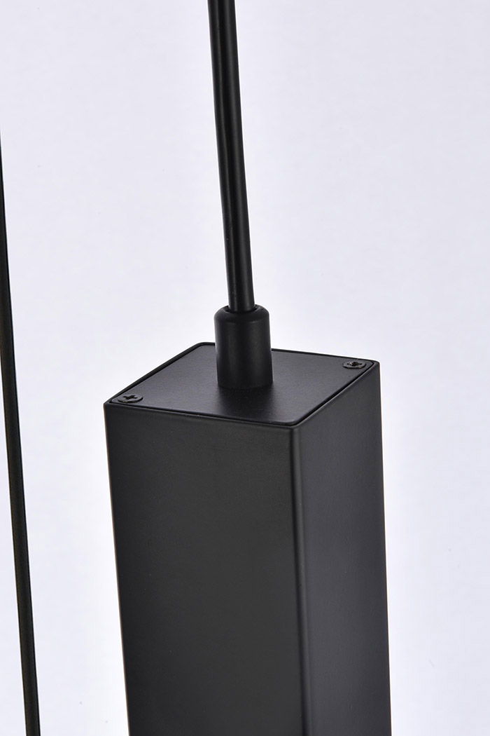 Elegant Pendant Light - Black, L 16" (2067D16BK)