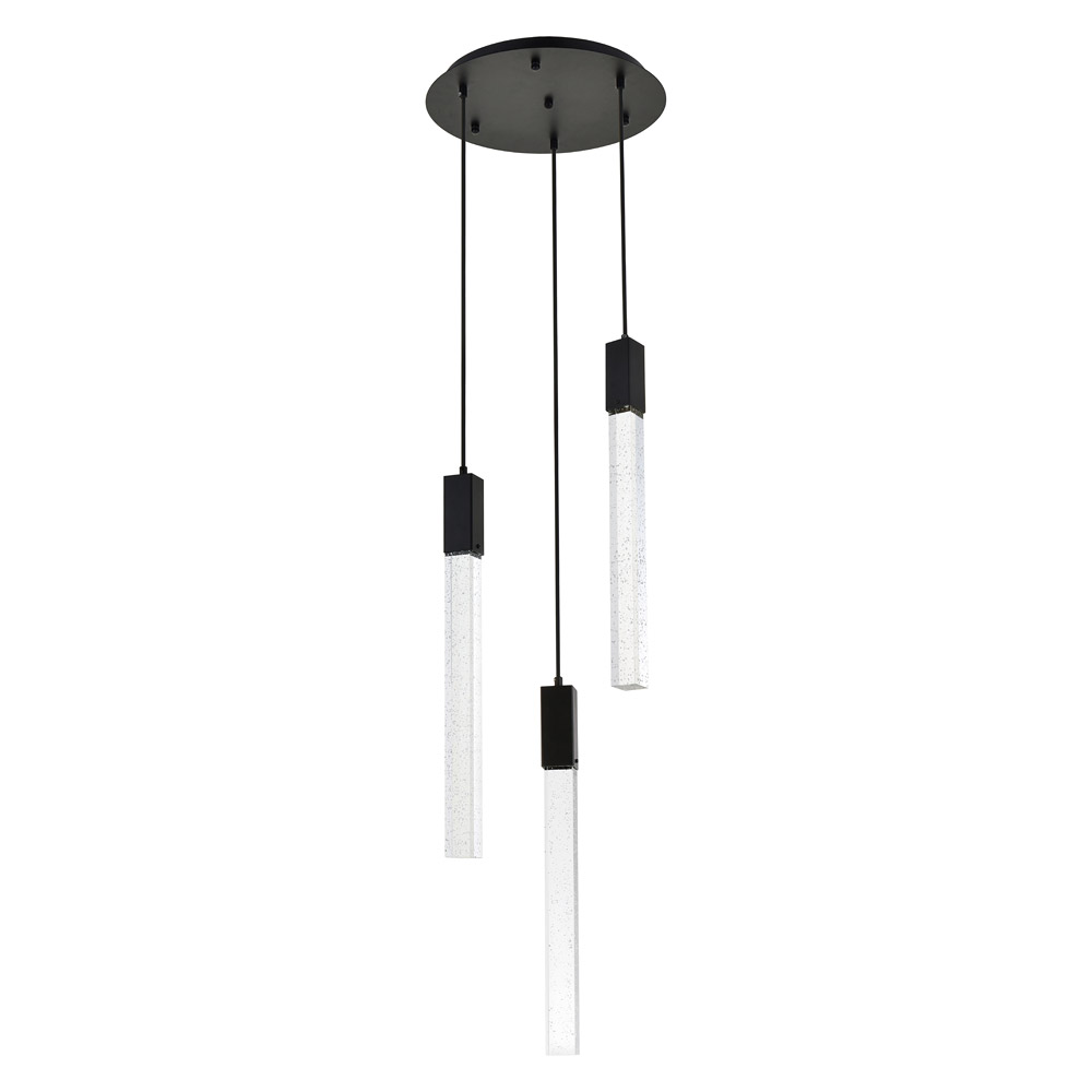 Elegant Pendant Light - Black, L 16" (2067D16BK)