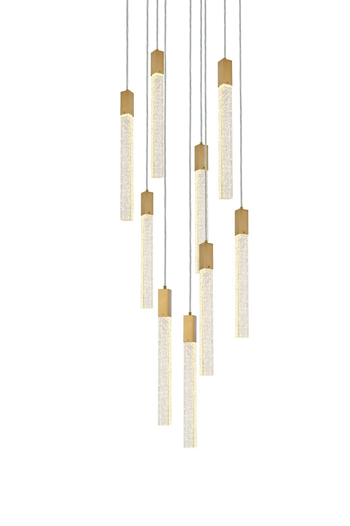 Elegant Pendant Light - Satin Gold, L 24" (2067D24SG)