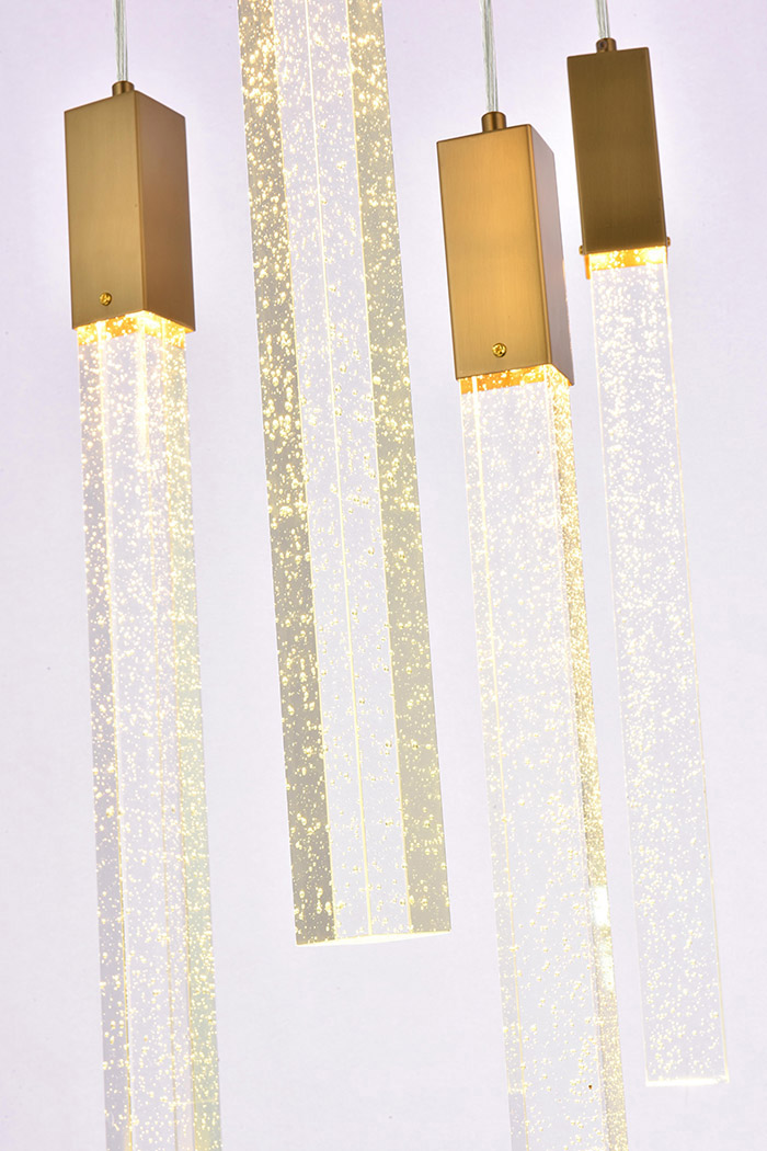 Elegant Pendant Light - Satin Gold, L 24" (2067D24SG)