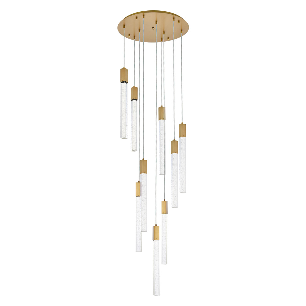 Elegant Pendant Light - Satin Gold, L 24" (2067D24SG)