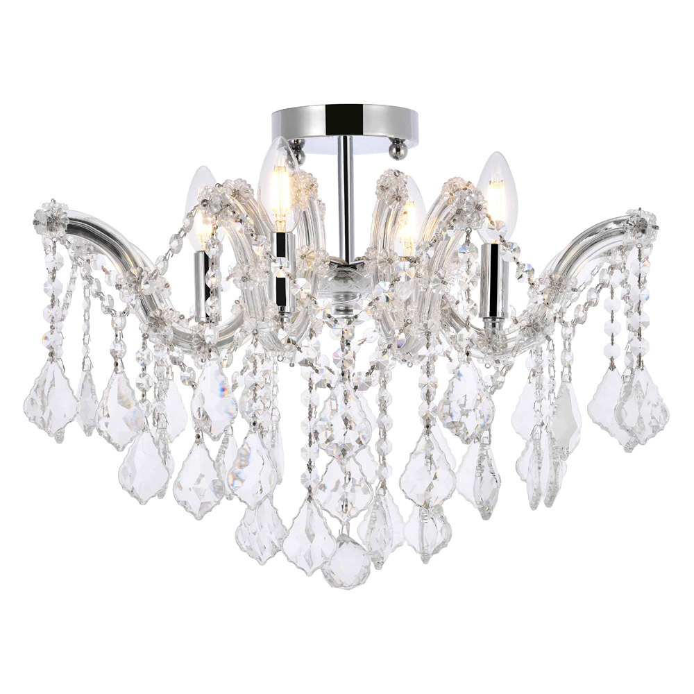 Elegant - Maria Theresa 4 Light Flush Mount